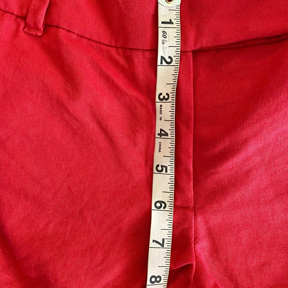 J. Crew Scallop Edge shorts Red Size 6 - Picture 4 of 7